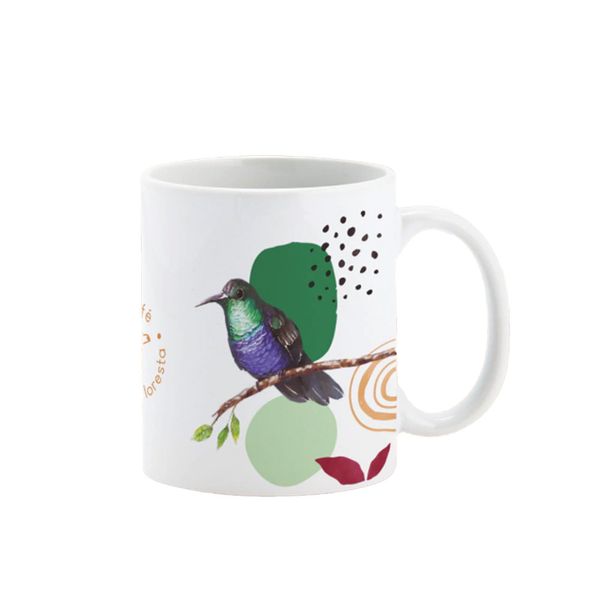 Caneca Beija Flor Para Café Fazenda Floresta 325ml