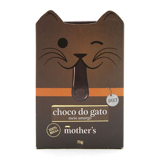 Chocolate Língua de Gato Meio Amargo Diet Mother's 70g