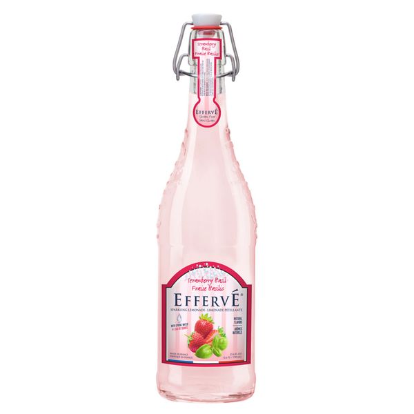 Água com Gás Saborizada Morango e Manjerição Effervé 750ml
