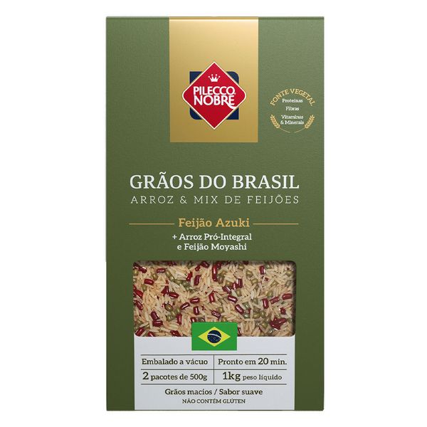 Arroz Grãos do Brasil Pilecco Nobre 1kg