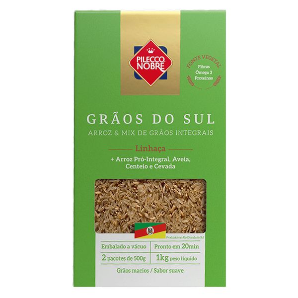 Arroz Grãos do Sul Pilecco Nobre 1kg