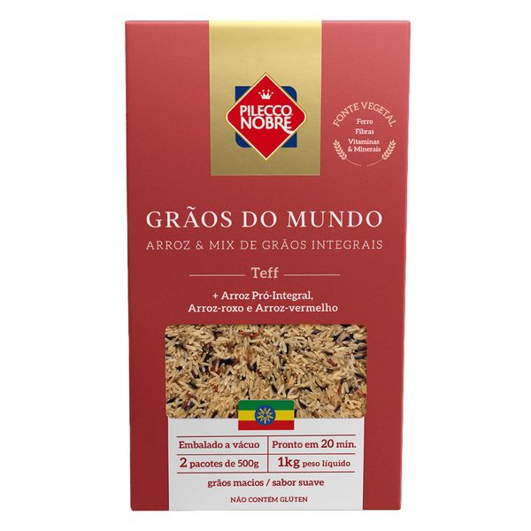 Arroz Grãos do Mundo Pilecco Nobre 1kg