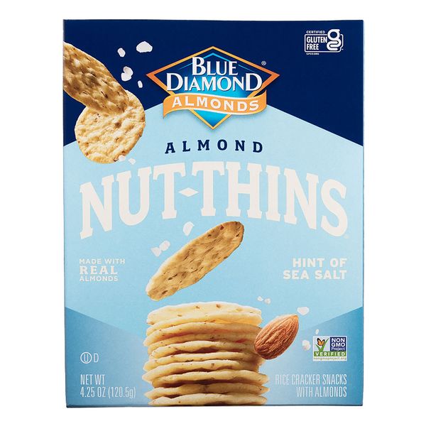 Biscoito de Arroz com Amêndoa e Sal Blue Diamond 120g