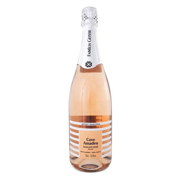 Champagne Moscato Rosé Cave Amadeu Família Geisse 750ml