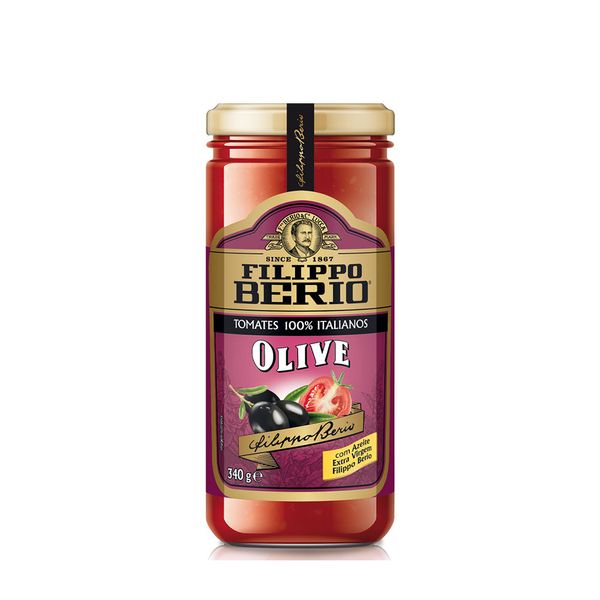 Molho de Tomate com Azeitonas Filippo Berio 340g