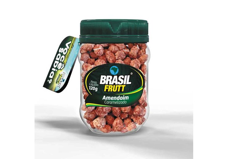 Amendoim Caramelizado Brasil Frutt 120g - Casa Santa Luzia