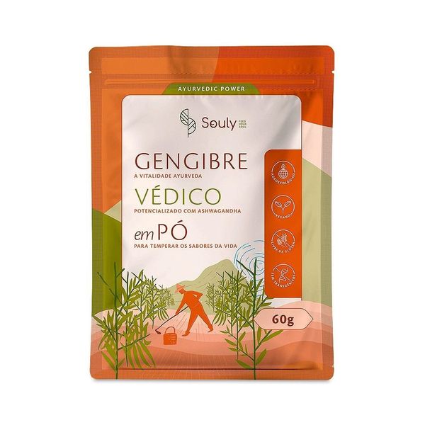 Gengibre Védico em Pó Souly 60g