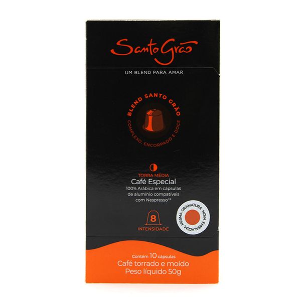 Café em Cápsulas Blend Santo Grão 10 Unidades