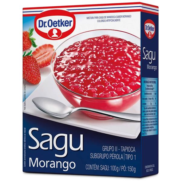 Mistura Para Sagu Sabor Morango Dr.Oetker 250g