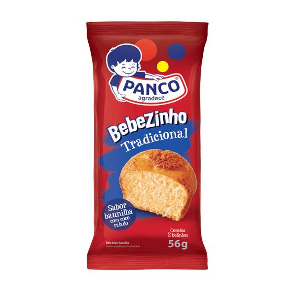 Bolo de Baunilha Tradicional Bebezinho Panco 56g