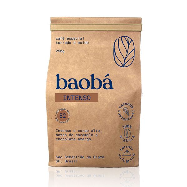Café Intenso Torrado e Moído Baobá 250g