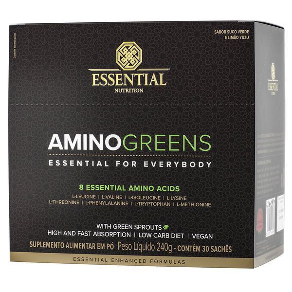 Suplemento Alimentar em Pó Amino Greens Contém 30 Sachês