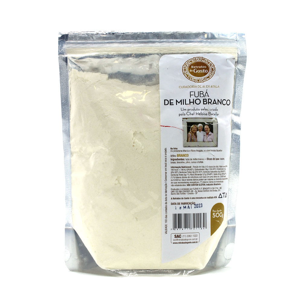 Fubá de Milho Branco Retratos do Gosto 500g