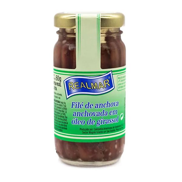 Filé de Anchova Anchovada em Óleo de Girassol Realmar – 100g