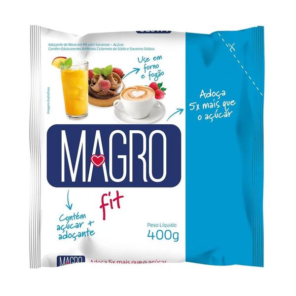 Adoçante em Pó com Açúcar Magro 400g