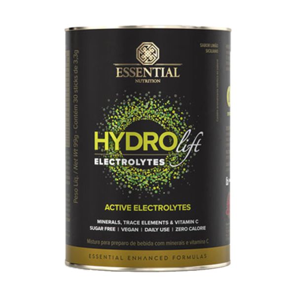 Hydro Lift Electrolytes Sabor Limão Essential Nutrition 99g