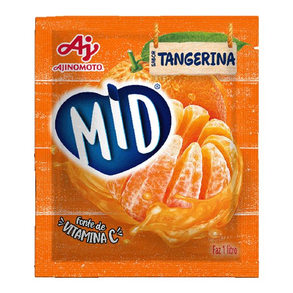 Refresco em Pó Sabor Tangerina Mid 20g