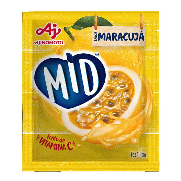 Refresco em Pó Sabor Maracujá Mid 20g