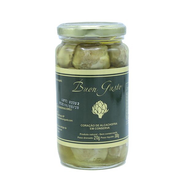Alcachofra Coração Buon Gusto Média em Azeite – 210g