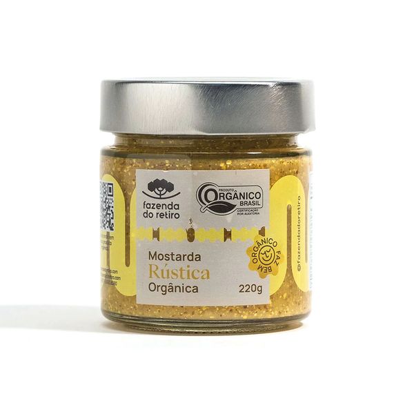 Mostarda Rústica Orgânica Fazenda do Retiro 220g