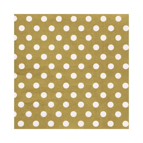 Guardanapo de Papel Poá Laranja Ti-Flair 24x24cm