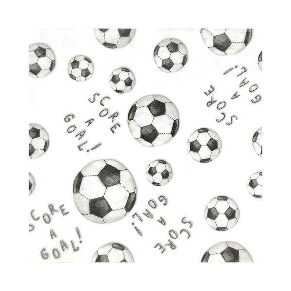 Guardanapo de Papel Bolas de Futebol Ti-Flair 33x33cm