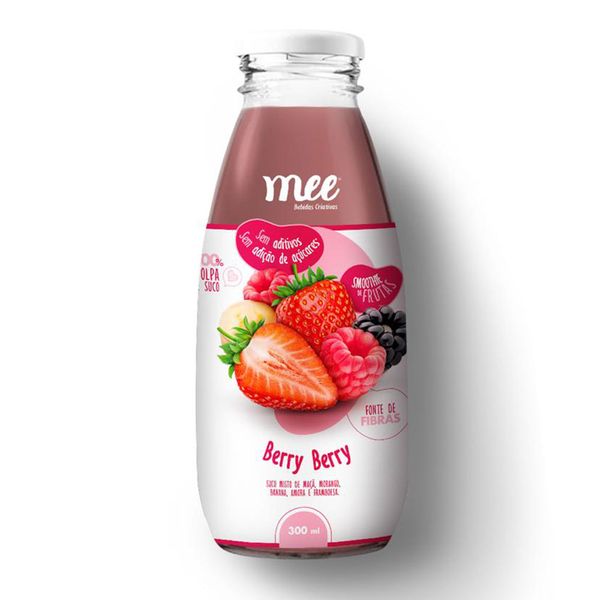 Smoothie de Frutas Berry Berry Sem Açúcar Mee 300ml
