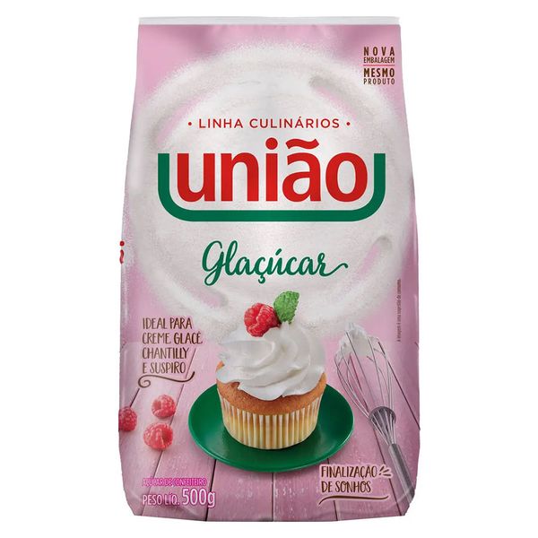 Açúcar de Confeiteiro Glaçúcar União 500g