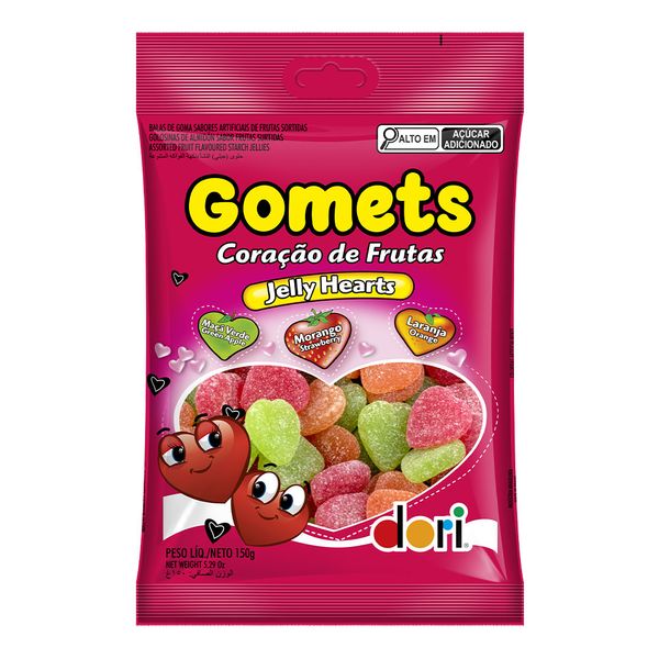 Gomets Coração de Frutas Dori 150g