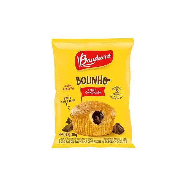 Bolinho Sabor Baunilha com Recheio Sabor Chocolate Bauducco 40g