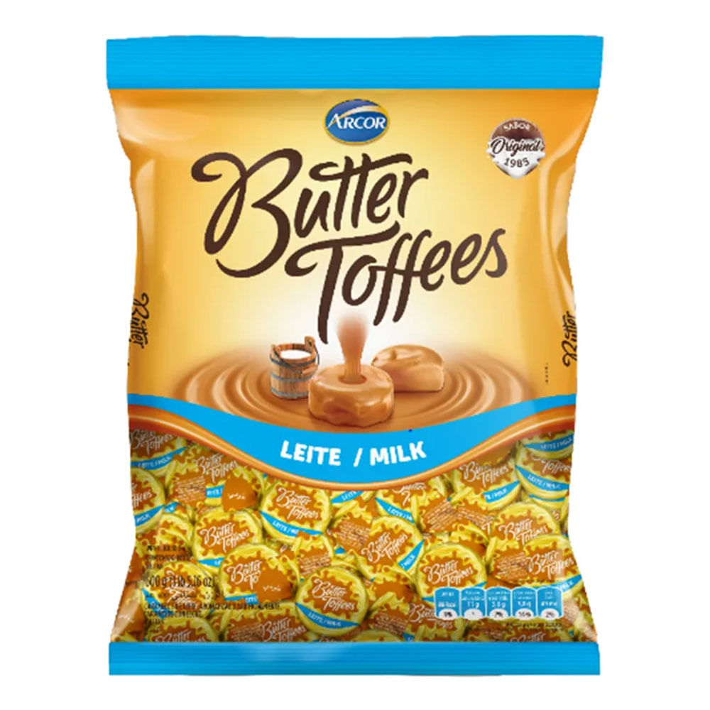 Bala de Caramelo com Leite Arcor 100g