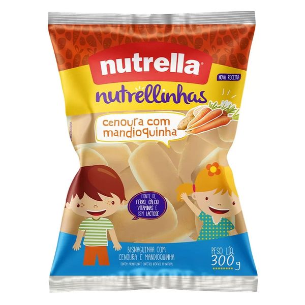 Bisnaguinha com Cenoura e Mandioquinha Nutrella 300g