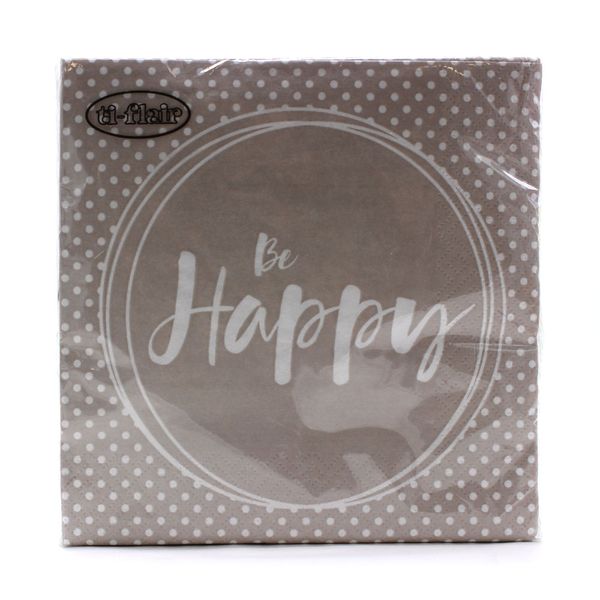 Guardanapo de Papel Be Happy Ti-Flair 33x33cm