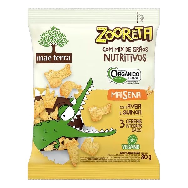 Biscoito Maisena com Aveia e Quinoa Vegano Zooreta Mãe Terra 80g