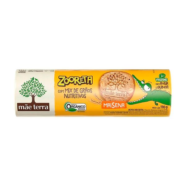 Biscoito de Maisena com Aveia e Quinoa Vegano Zooreta Mãe Terra 110g