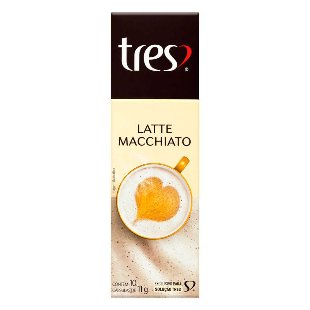 Café em Cápsulas Latte Macchiato 3Corações 10un.