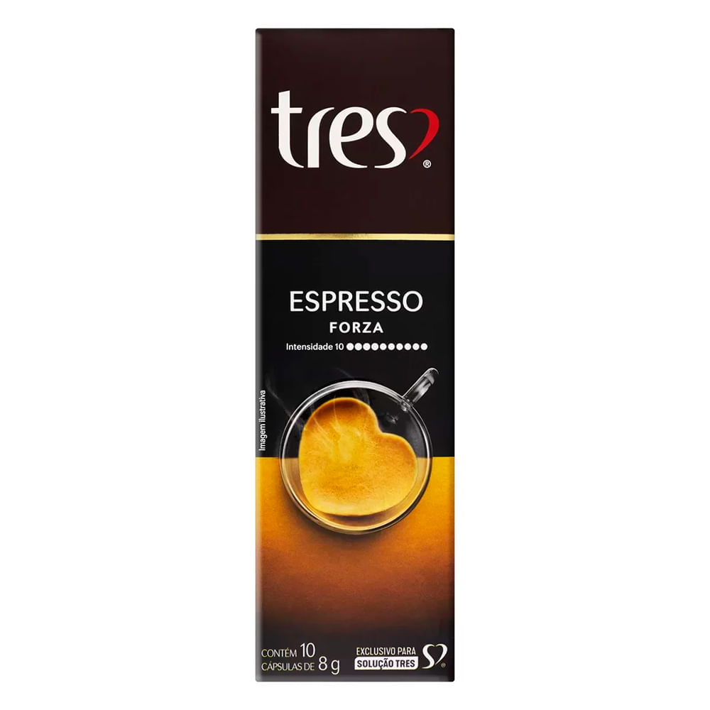 Café em Cápsulas Espresso Forza 3Corações 10un.