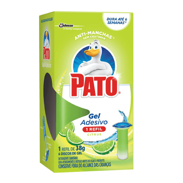 Gel Adesivo Fragrância Citrus com Aplicador Pato 1 Unidade