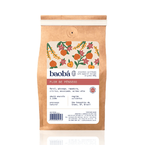 Café Moído Flor de Pêssego Baobá 250g