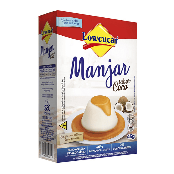 Manjar Sabor Coco Sem Açúcar Lowçucar 45g