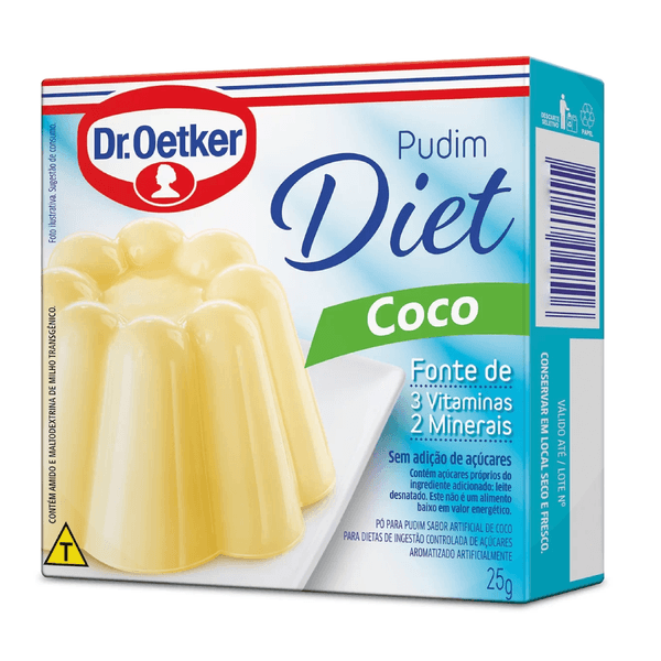 Mistura Para Pudim Sabor Coco Diet Dr. Oetker 25g