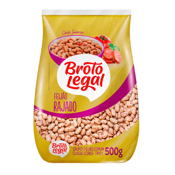 Feijão Rajado Broto Legal 500g