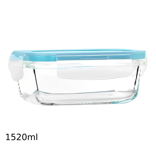 Pote Hermético de Vidro Retangular Wunderhaus 1,520ml