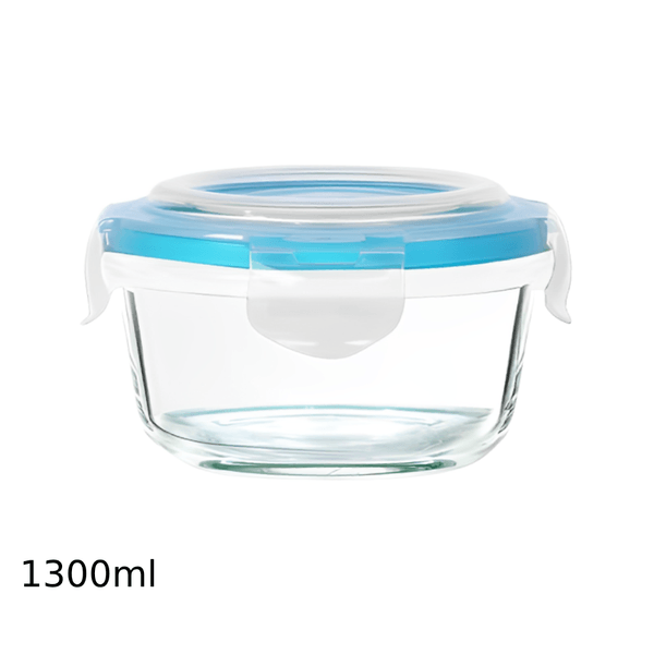 Pote Hermético de Vidro Redondo Wunderhaus 1,300ml
