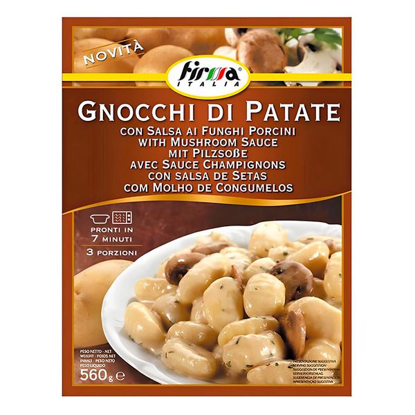 Gnocchi De Batata Com Molho Em Pó De Cogumelos Firma Italia 560g