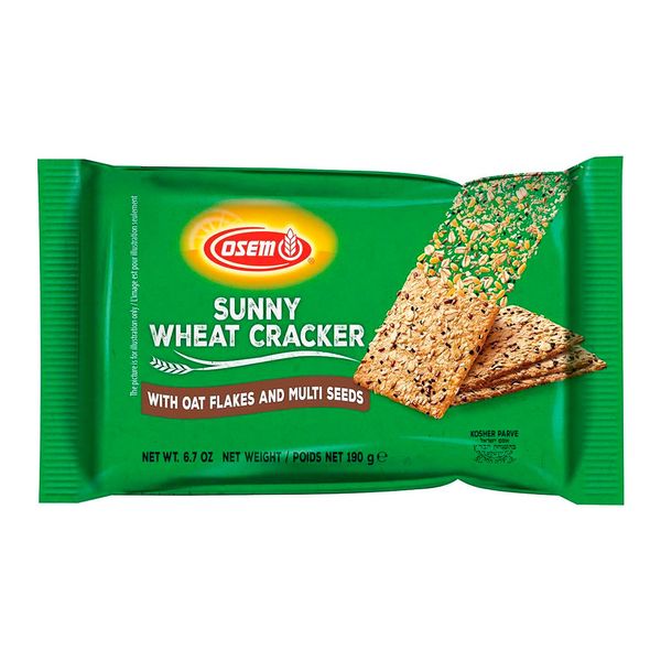 Biscoito Cream Cracker com Grãos Integrais Osem 190g