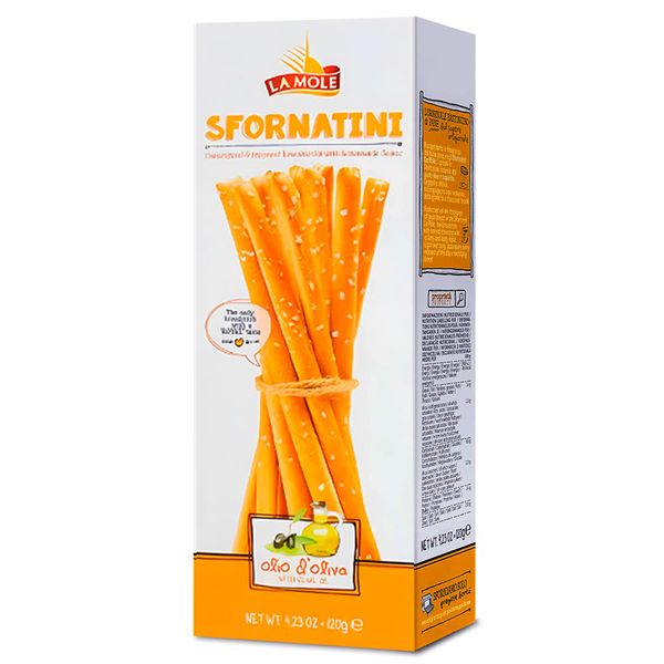 Grissini Azeite de Oliva Extra Virgem La Mole 120g