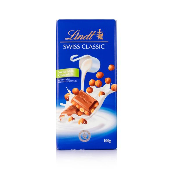 Chocolate Lindt Swiss Classic Avelã 100g