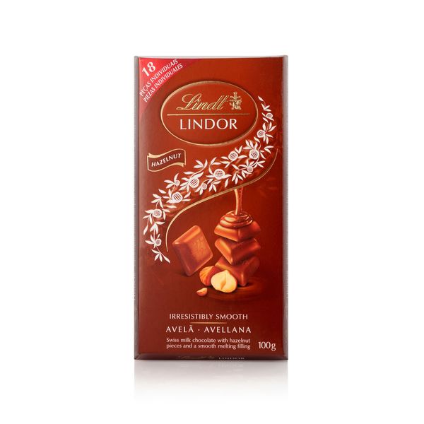 Chocolate Lindt Lindor Singles Ao Leite com Avelã - 100g