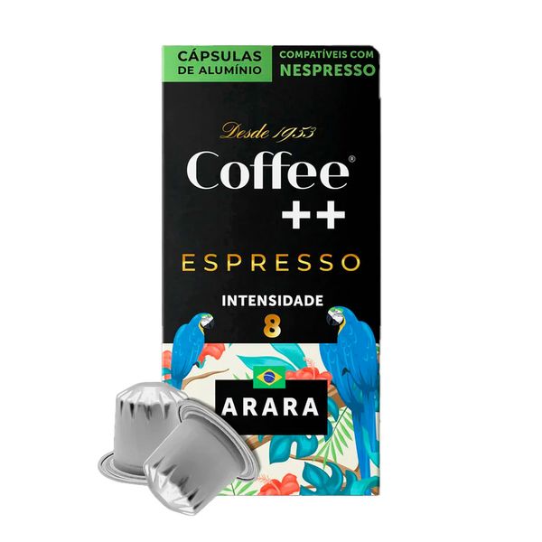 Café Arara Espresso Intensidade 8 em Cápsulas Coffee ++ 50g